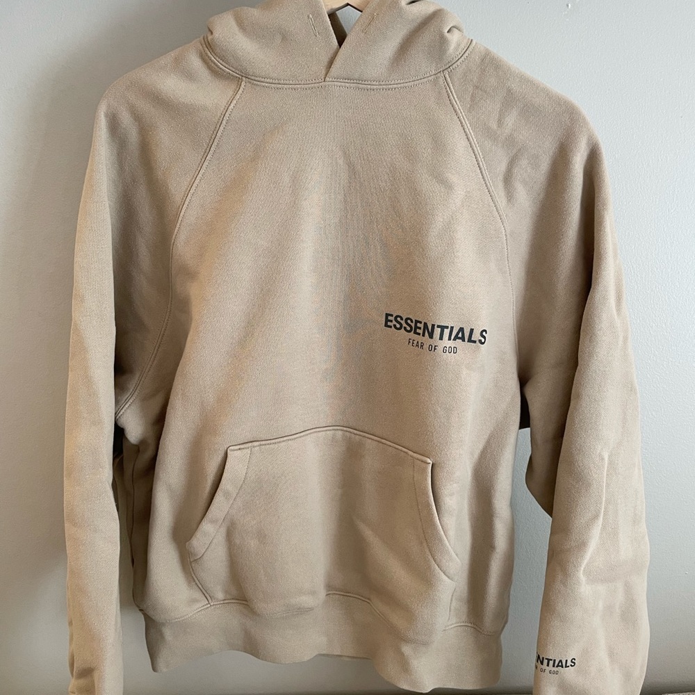 Essentials Fear of God Beige Hoodie
